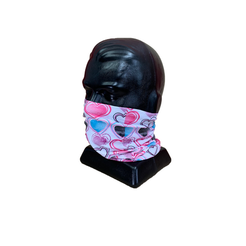 MFH Multi Functional Headwear - Bubble Hearts