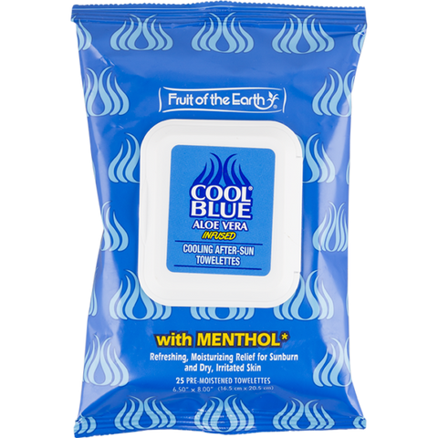Fruit Of The Earth - COOL BLUE Towelettes 25 Pack