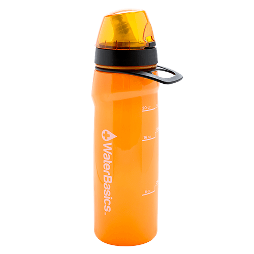 WaterBasics™ - Red Line Filtered Water Bottle